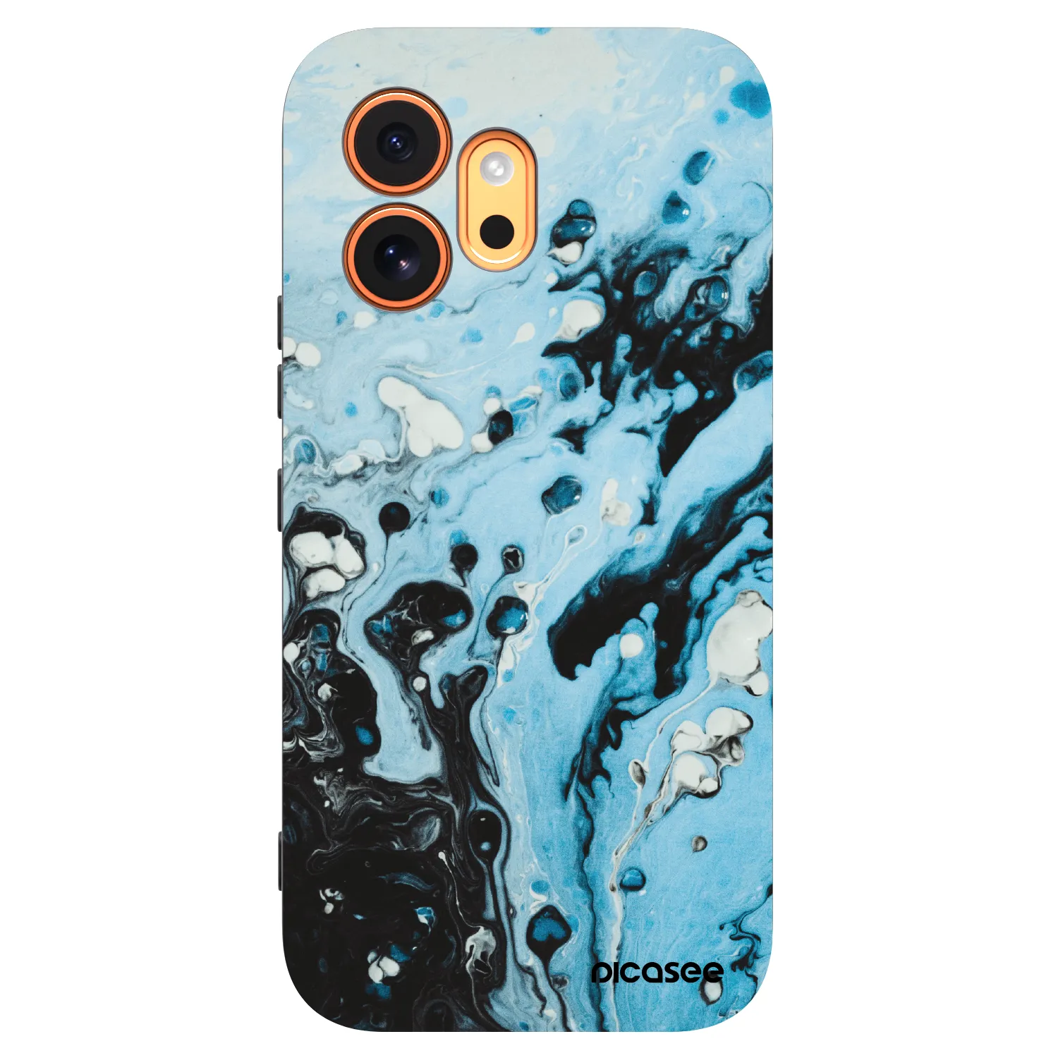 Picasee husă neagră din silicon pentru Honor 600 - Organic blue