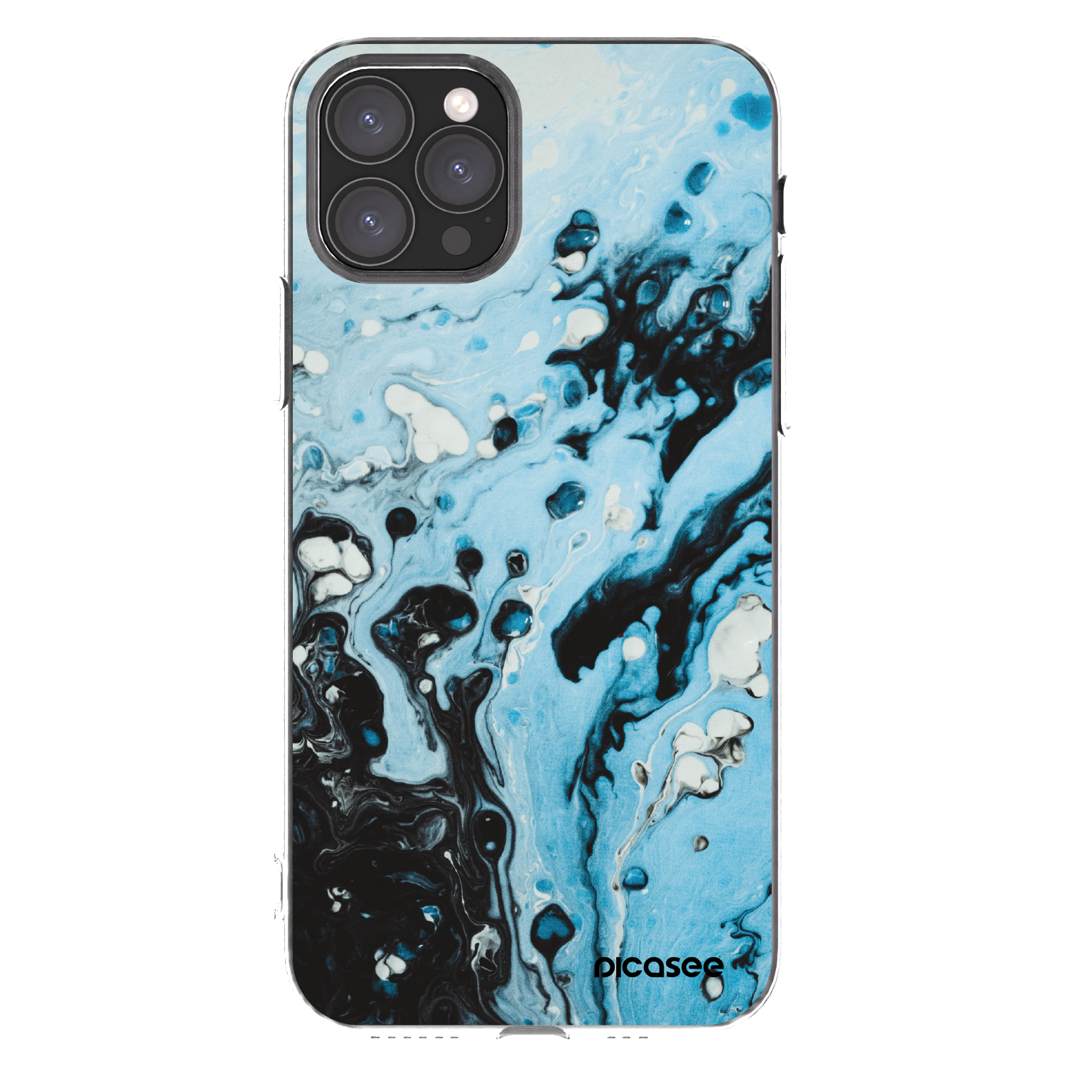 Picasee husă transparentă din silicon pentru Apple iPhone 11 Pro - Organic blue