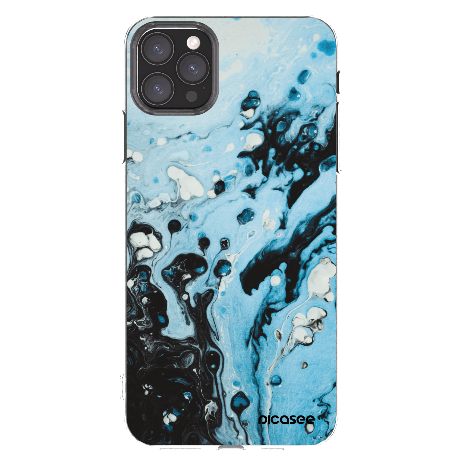 Picasee husă transparentă din silicon pentru Apple iPhone 11 Pro Max - Organic blue