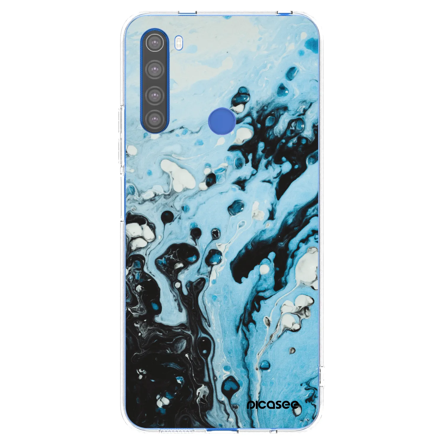 Picasee husă transparentă din silicon pentru Xiaomi Redmi Note 8T - Organic blue