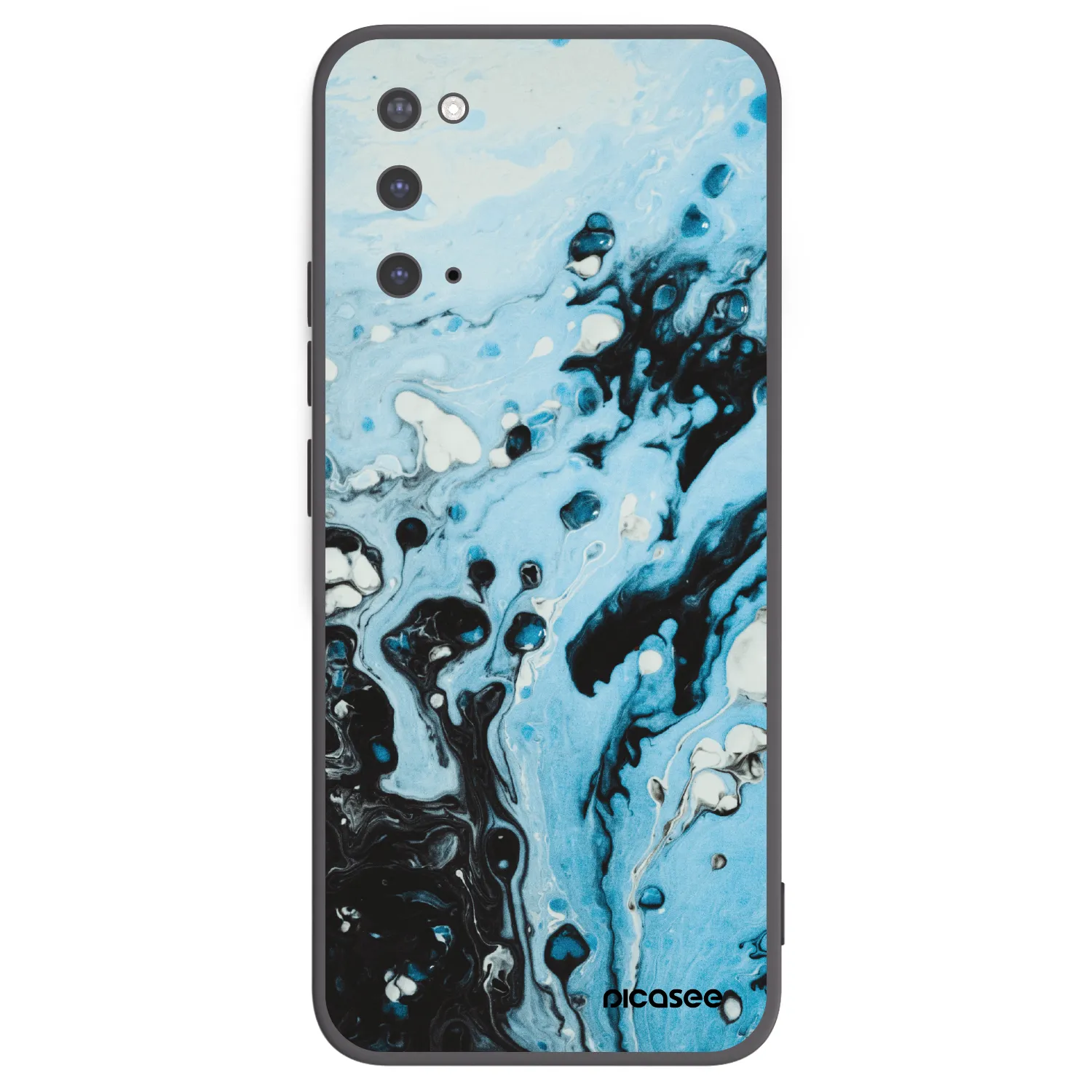 Picasee husă neagră din silicon pentru Samsung Galaxy S20 G980F - Organic blue