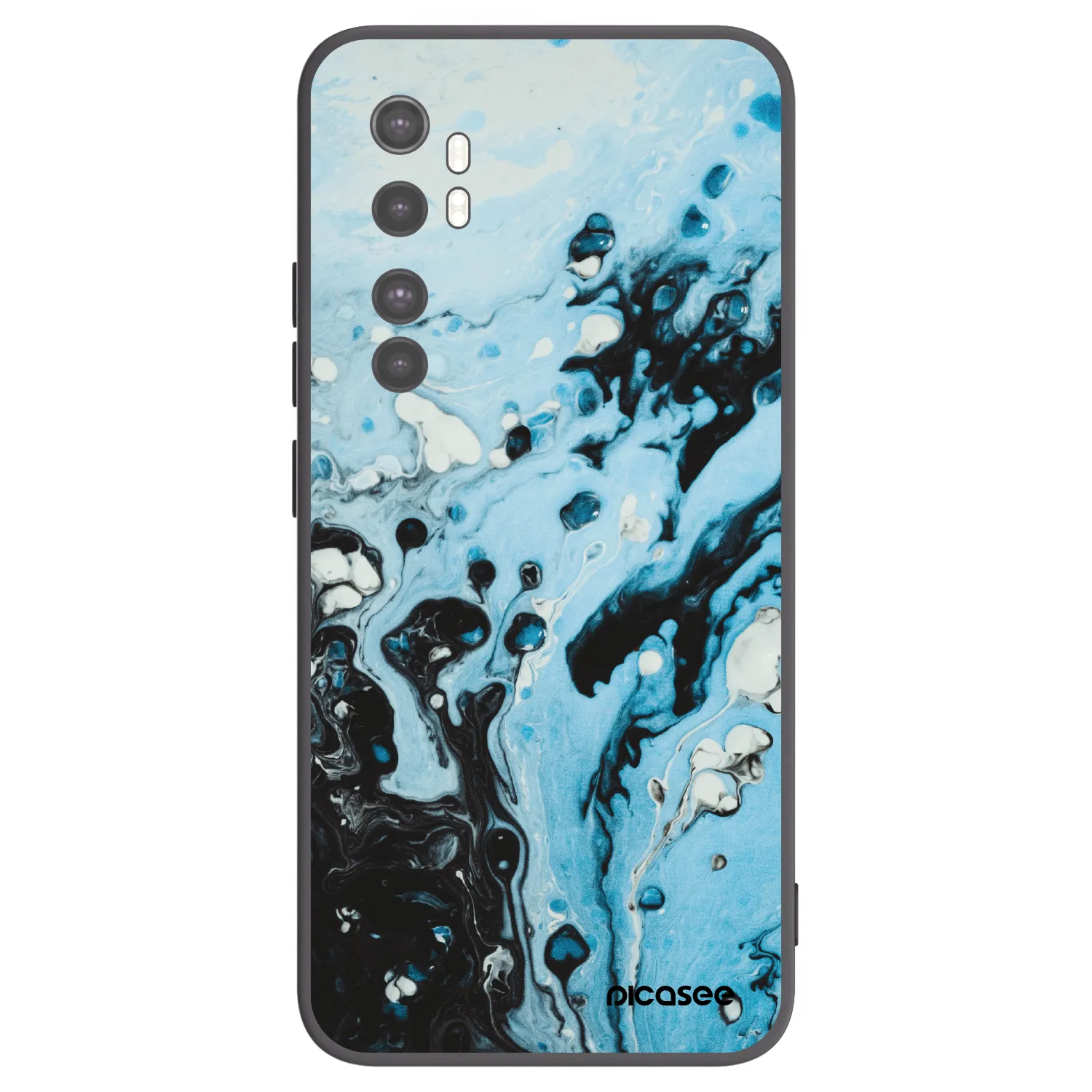 Picasee husă neagră din silicon pentru Xiaomi Mi Note 10 Lite - Organic blue