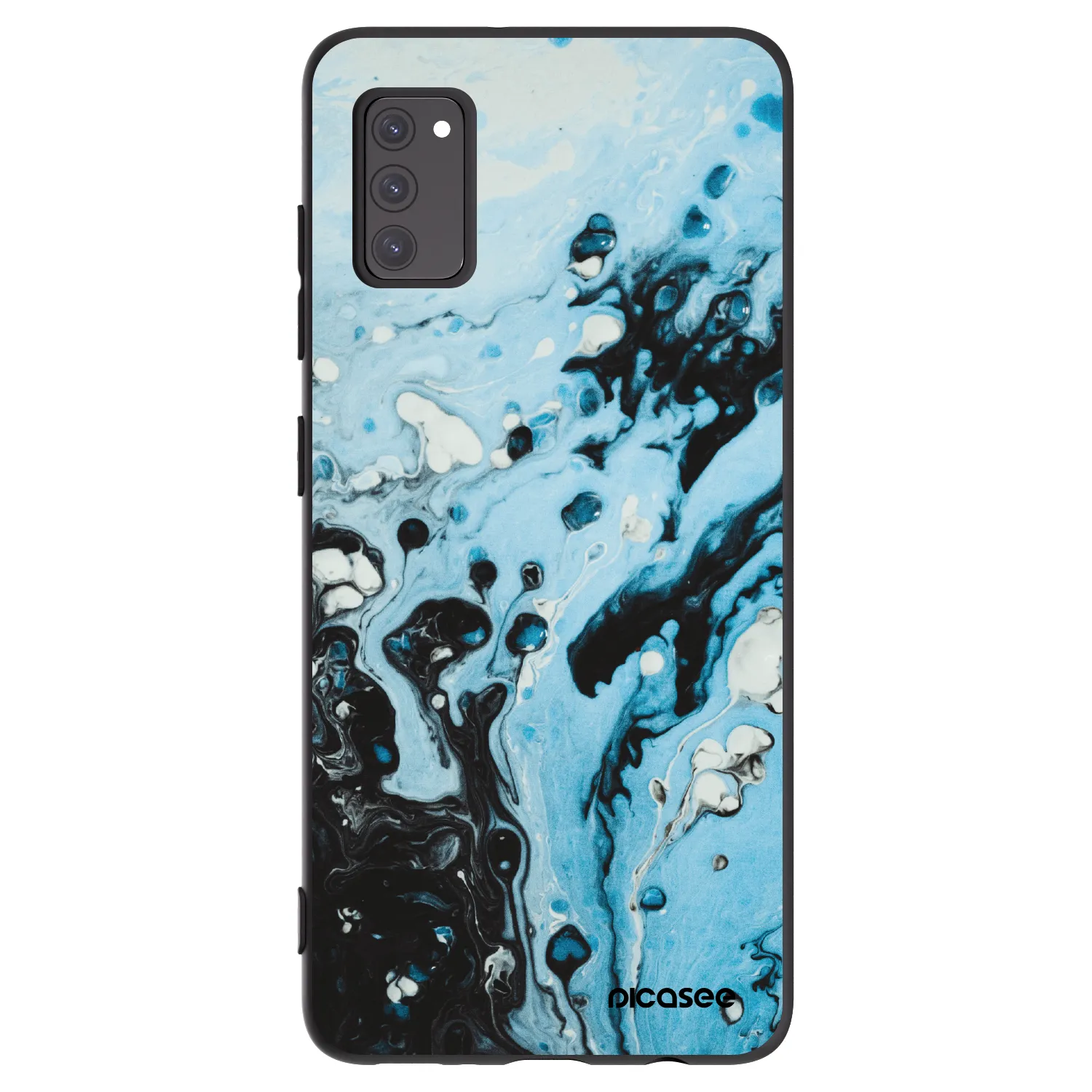 Picasee husă neagră din silicon pentru Samsung Galaxy A41 A415F - Organic blue