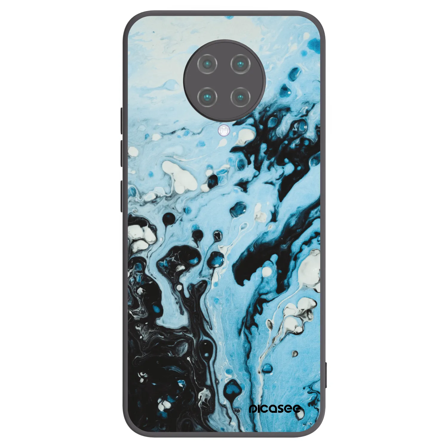 Picasee husă neagră din silicon pentru Xiaomi Poco F2 Pro - Organic blue