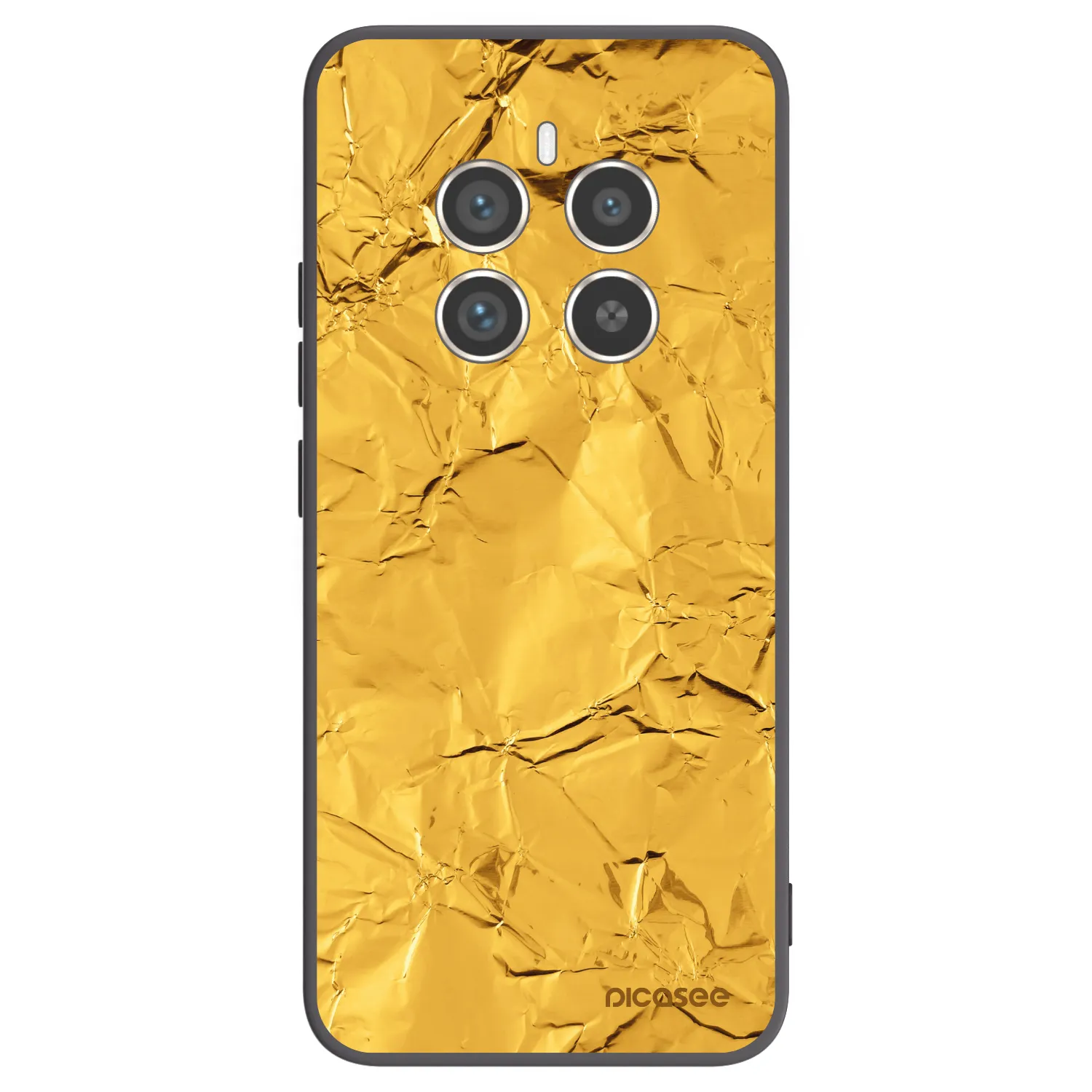 Picasee husă neagră din silicon pentru Realme 12 Pro 5G - Gold