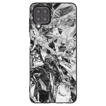 Picasee husă neagră din silicon pentru Samsung Galaxy A12 A125F - Chrome