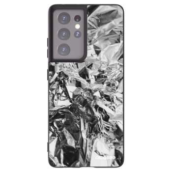 Picasee husă neagră din silicon pentru Samsung Galaxy S21 Ultra 5G G998B - Chrome