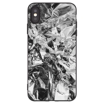 Picasee husă neagră din silicon pentru Apple iPhone XS Max - Chrome