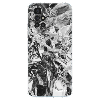 Picasee husă transparentă din silicon pentru Xiaomi Redmi 10 - Chrome