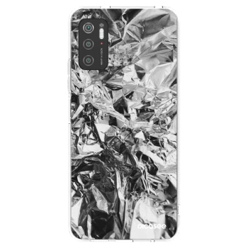 Picasee husă transparentă din silicon pentru Xiaomi Poco M3 Pro 5G - Chrome