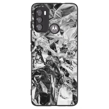 Picasee husă neagră din silicon pentru Motorola Moto G60 - Chrome