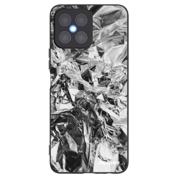 Picasee husă neagră din silicon pentru Honor X8 4G - Chrome