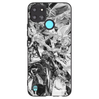 Picasee husă neagră din silicon pentru Realme C21Y - Chrome