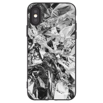 Picasee husă neagră din silicon pentru Apple iPhone X/XS - Chrome