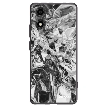 Picasee husă neagră din silicon pentru Motorola Moto E14 - Chrome