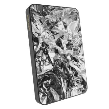 Powerbank cu MagSafe 5 000 mAh cu design propriu Gri - Chrome