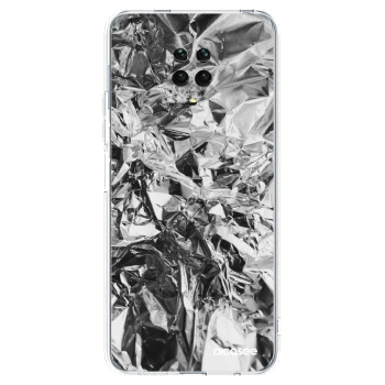 Picasee husă transparentă din silicon pentru Xiaomi Redmi Note 9 Pro - Chrome
