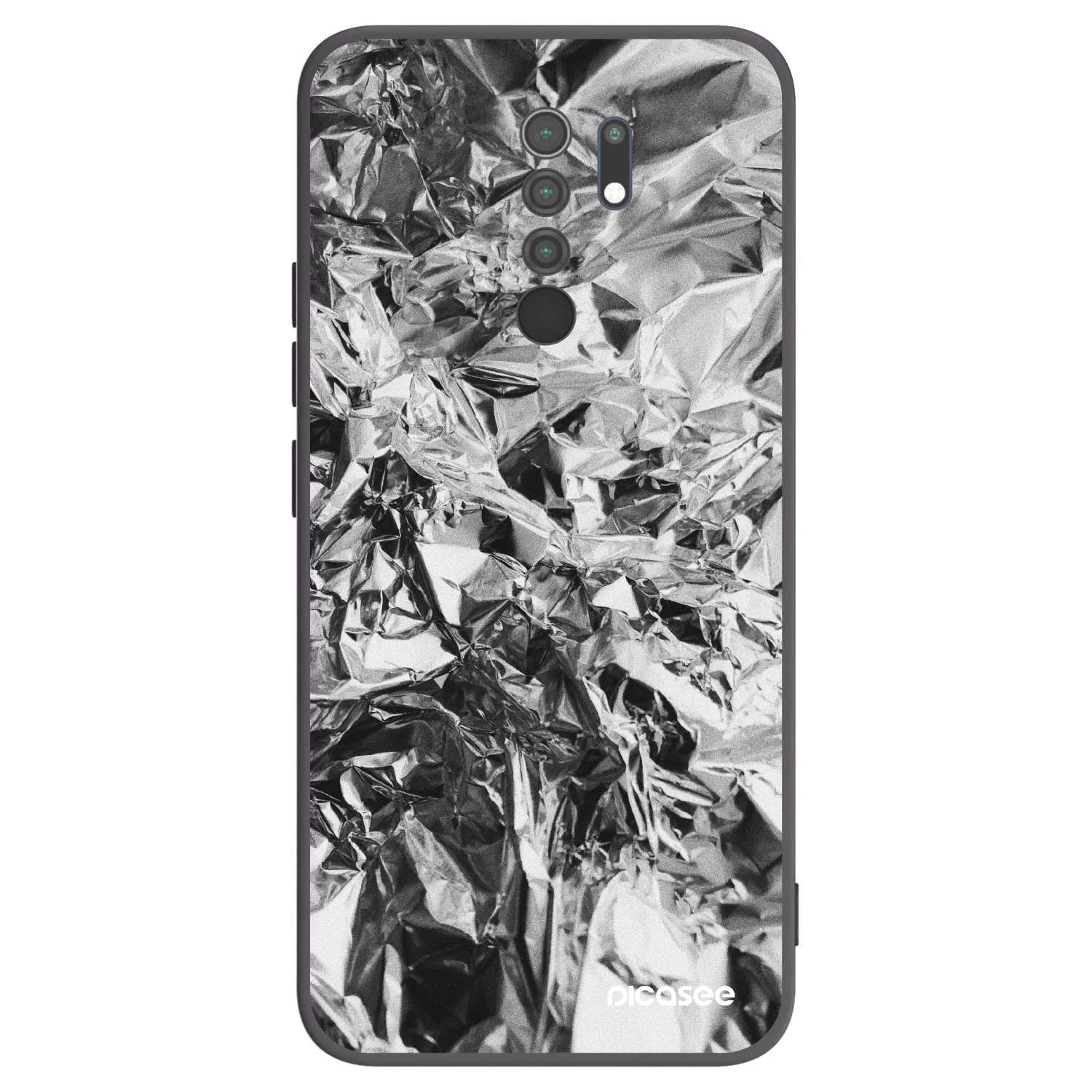 Picasee husă neagră din silicon pentru Xiaomi Redmi 9 - Chrome
