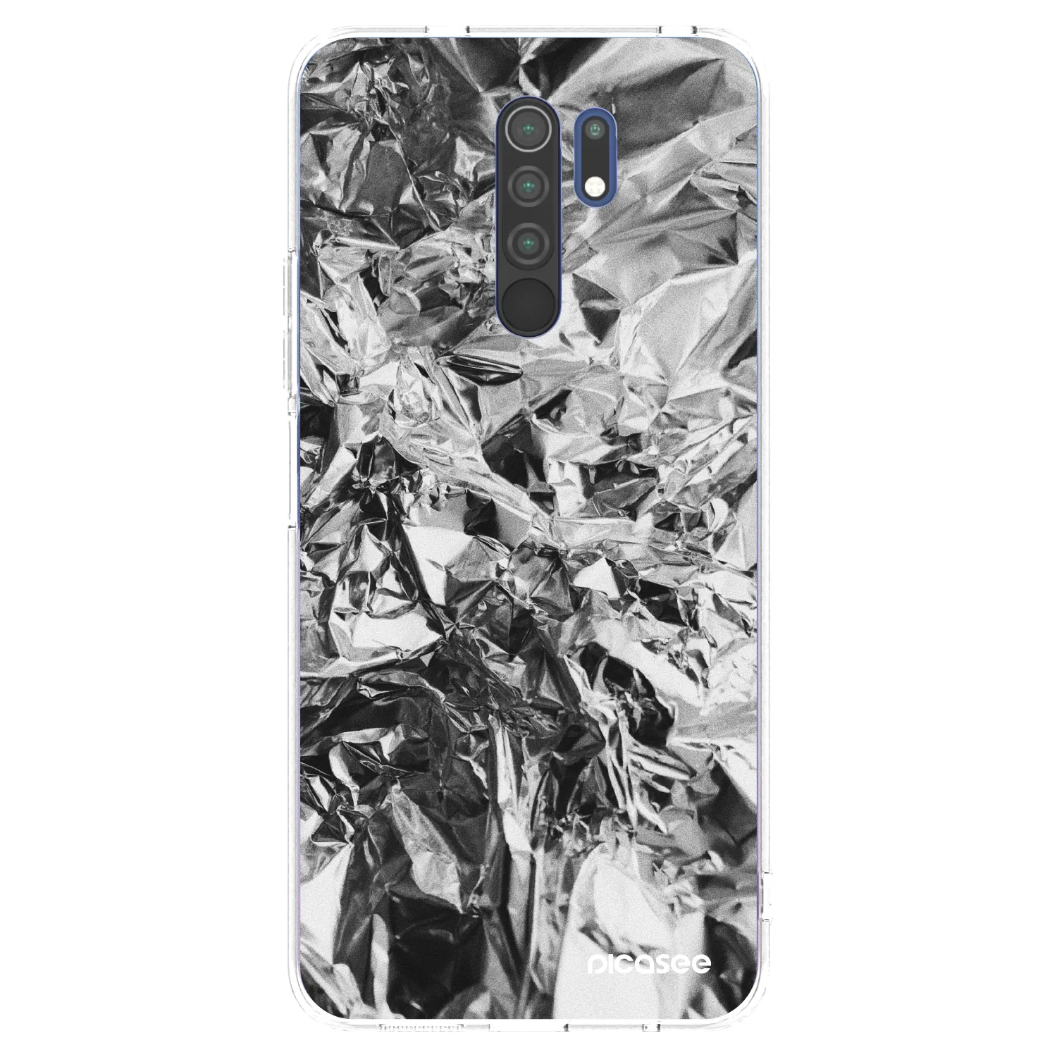 Picasee husă transparentă din silicon pentru Xiaomi Redmi 9 - Chrome