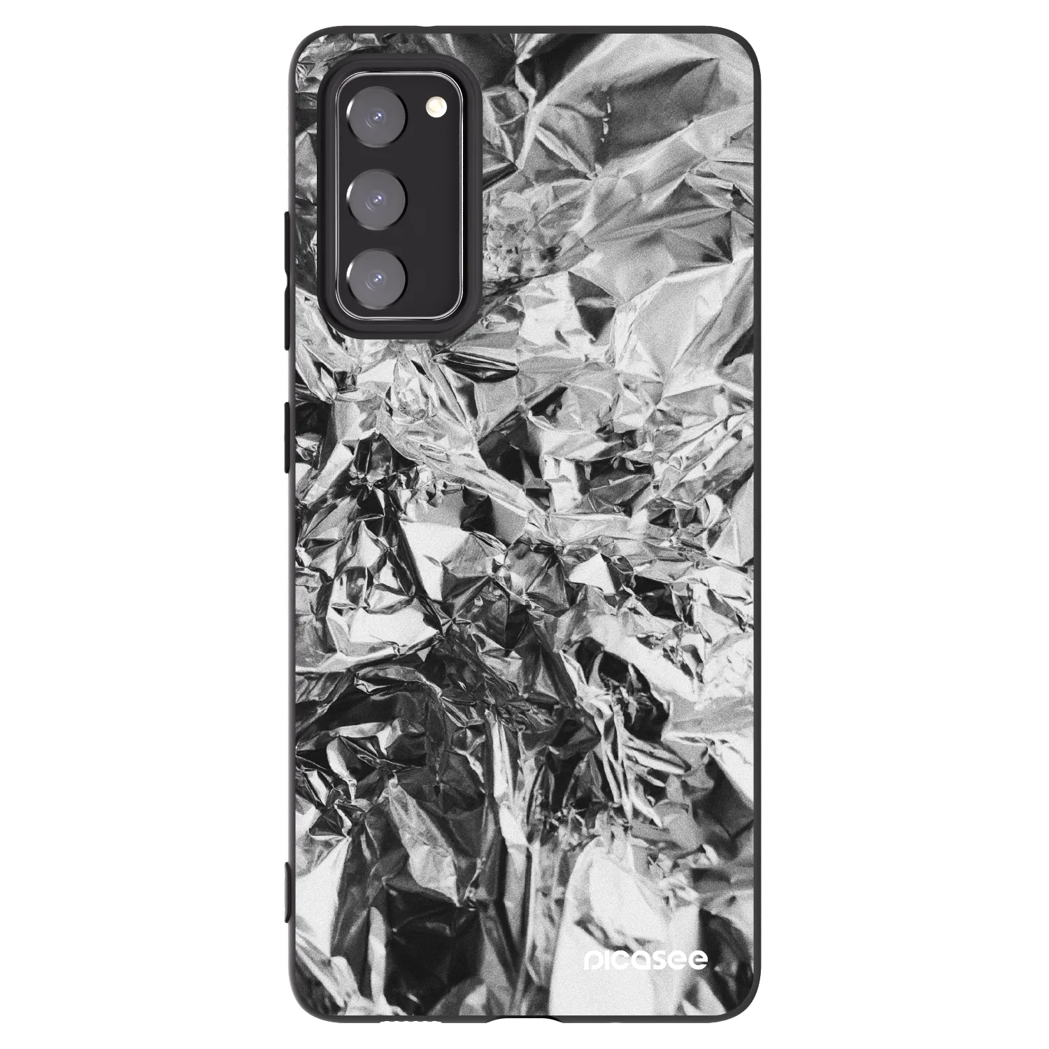 Picasee husă neagră din silicon pentru Samsung Galaxy S20 FE - Chrome