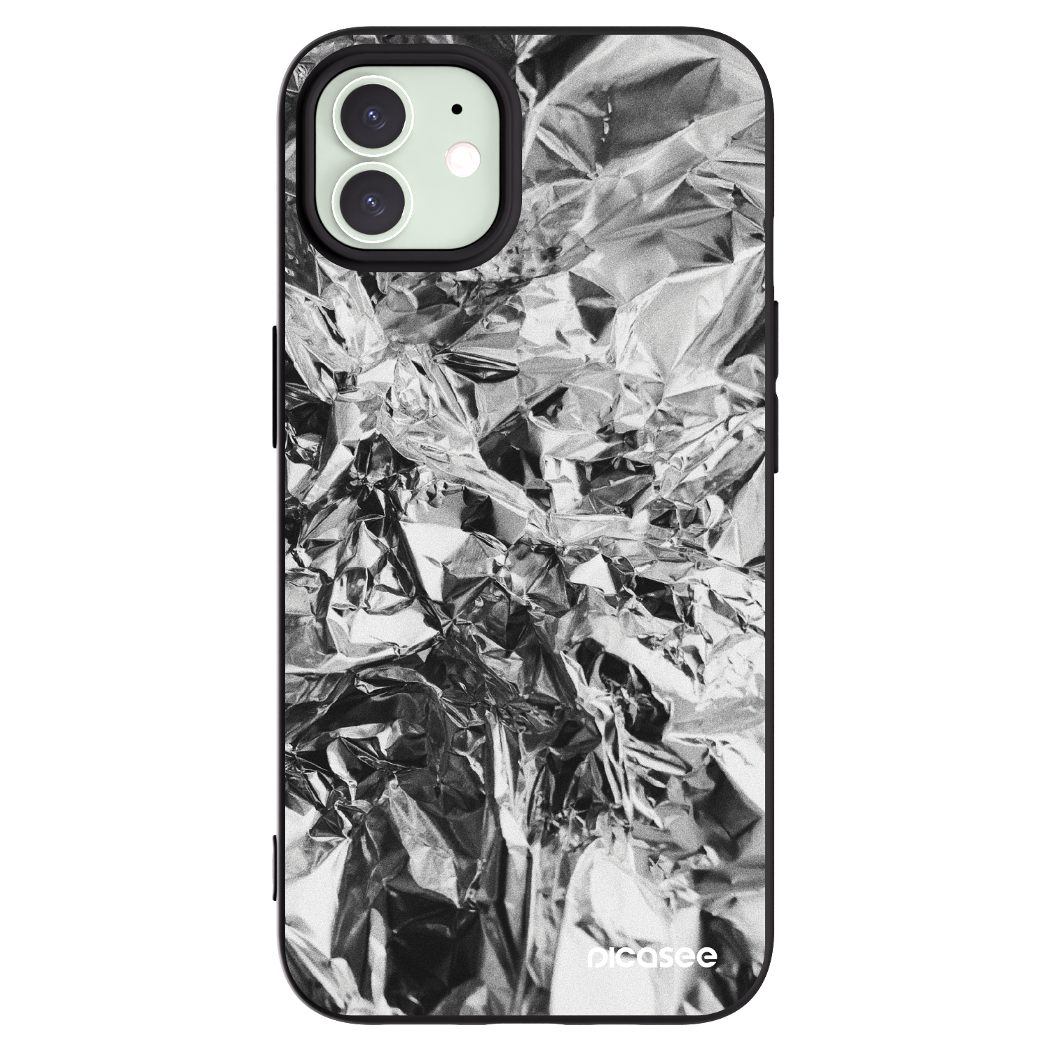 Picasee husă neagră din silicon pentru Apple iPhone 12 Pro - Chrome