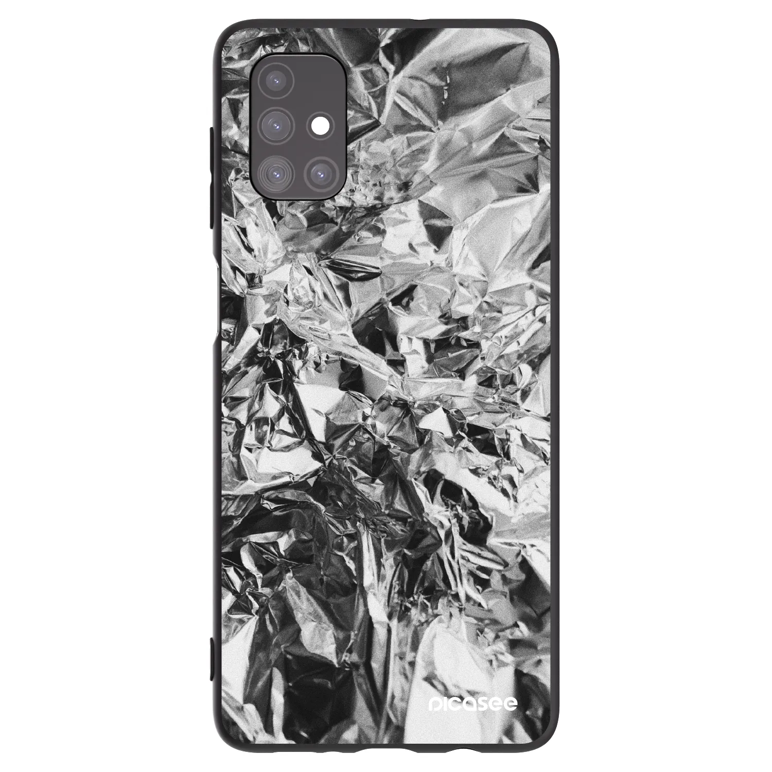 Picasee husă neagră din silicon pentru Samsung Galaxy M51 M515F - Chrome