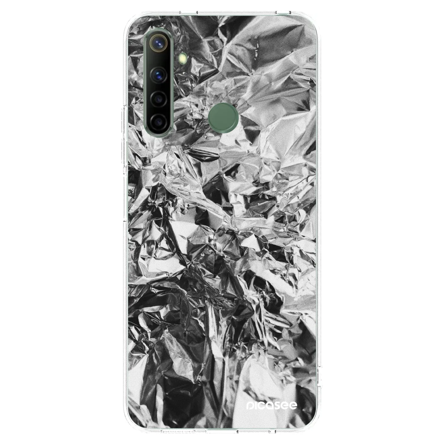 Picasee husă transparentă din silicon pentru Realme 6i - Chrome