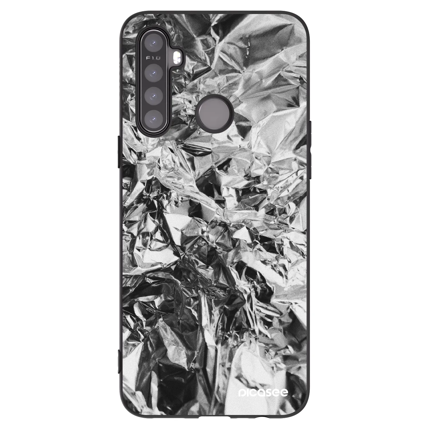 Picasee husă neagră din silicon pentru Realme 6i - Chrome