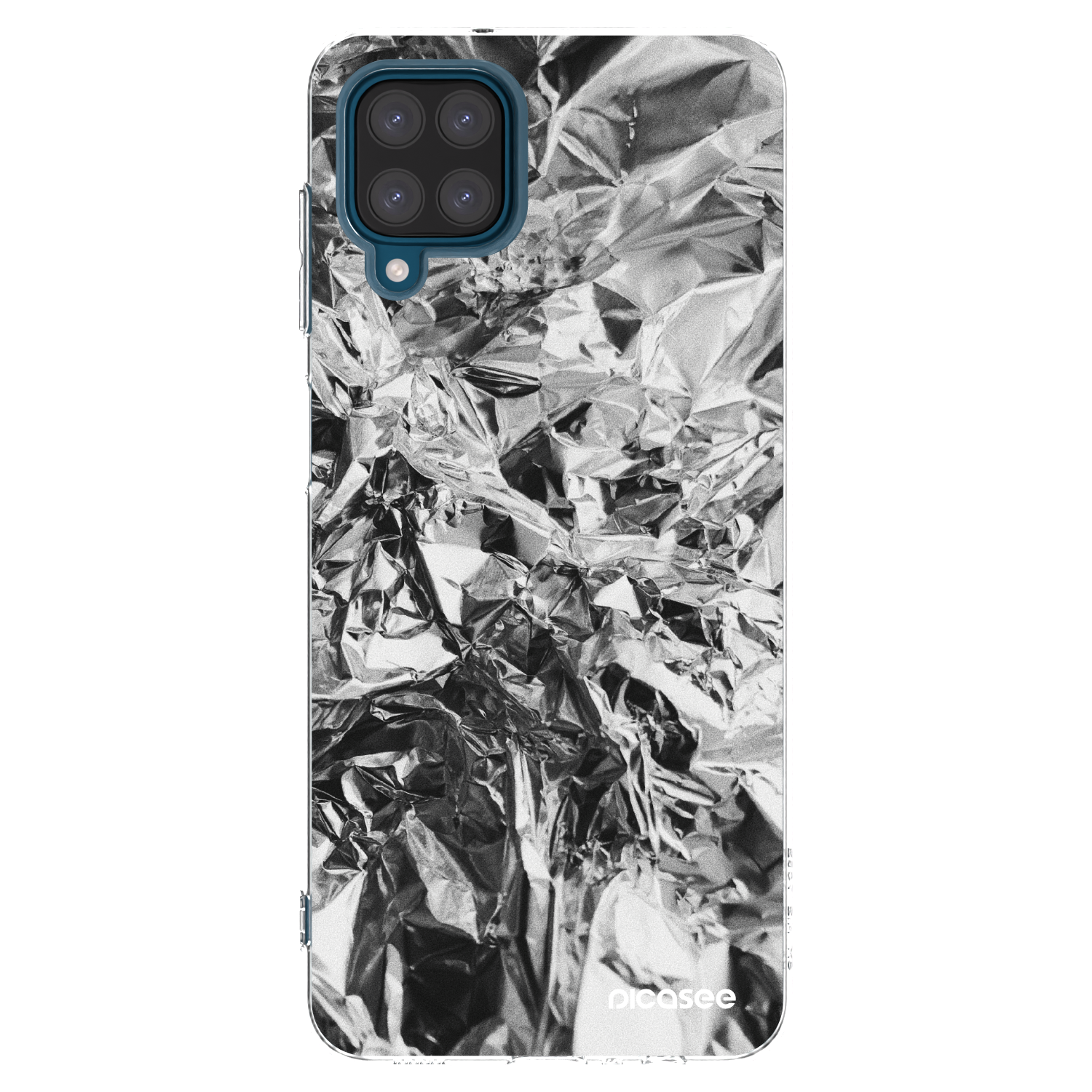 Picasee husă transparentă din silicon pentru Samsung Galaxy A12 A125F - Chrome