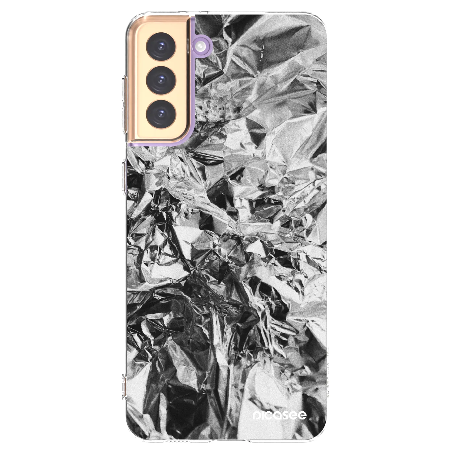 Picasee husă transparentă din silicon pentru Samsung Galaxy S21+ 5G G996F - Chrome