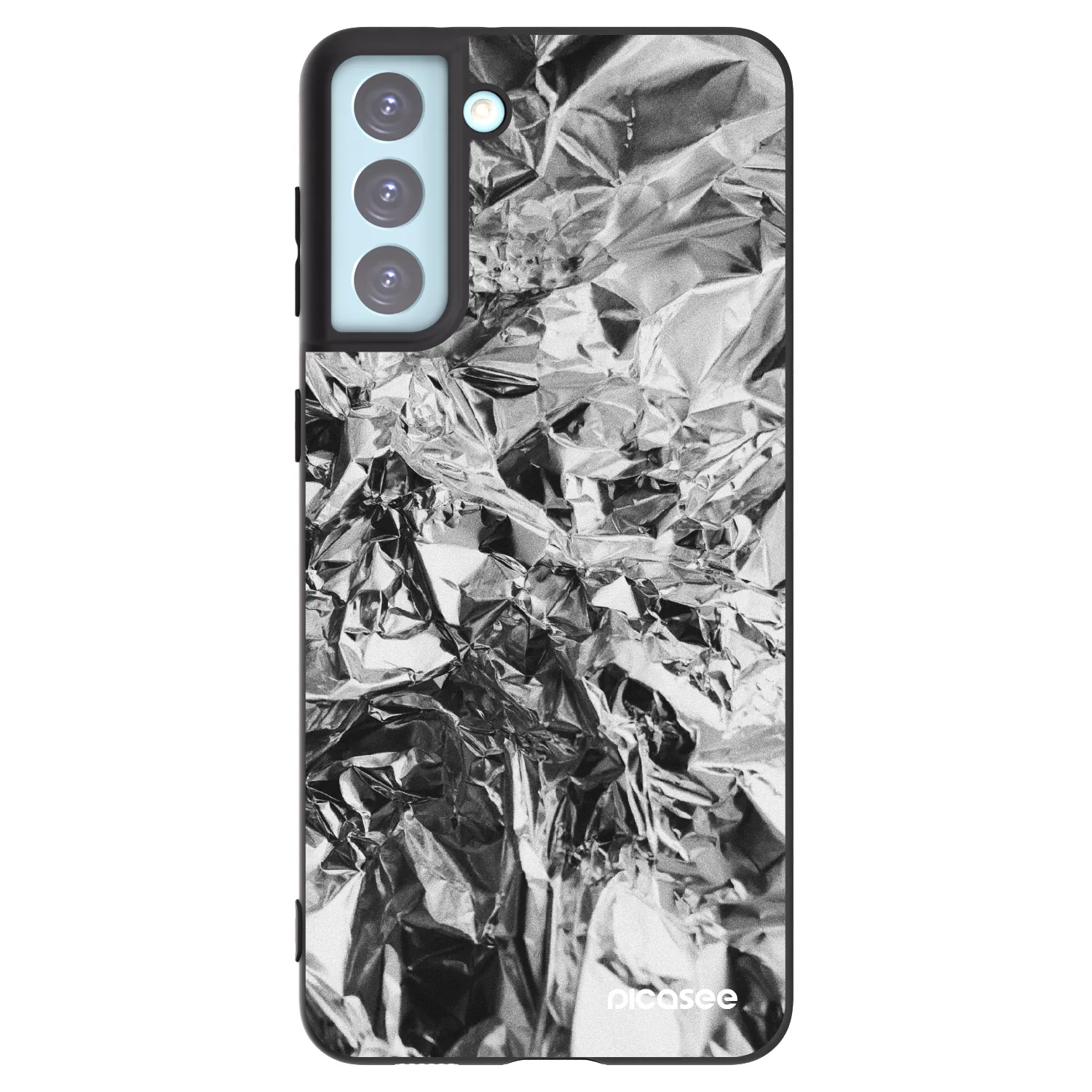 Picasee husă neagră din silicon pentru Samsung Galaxy S21+ 5G G996F - Chrome