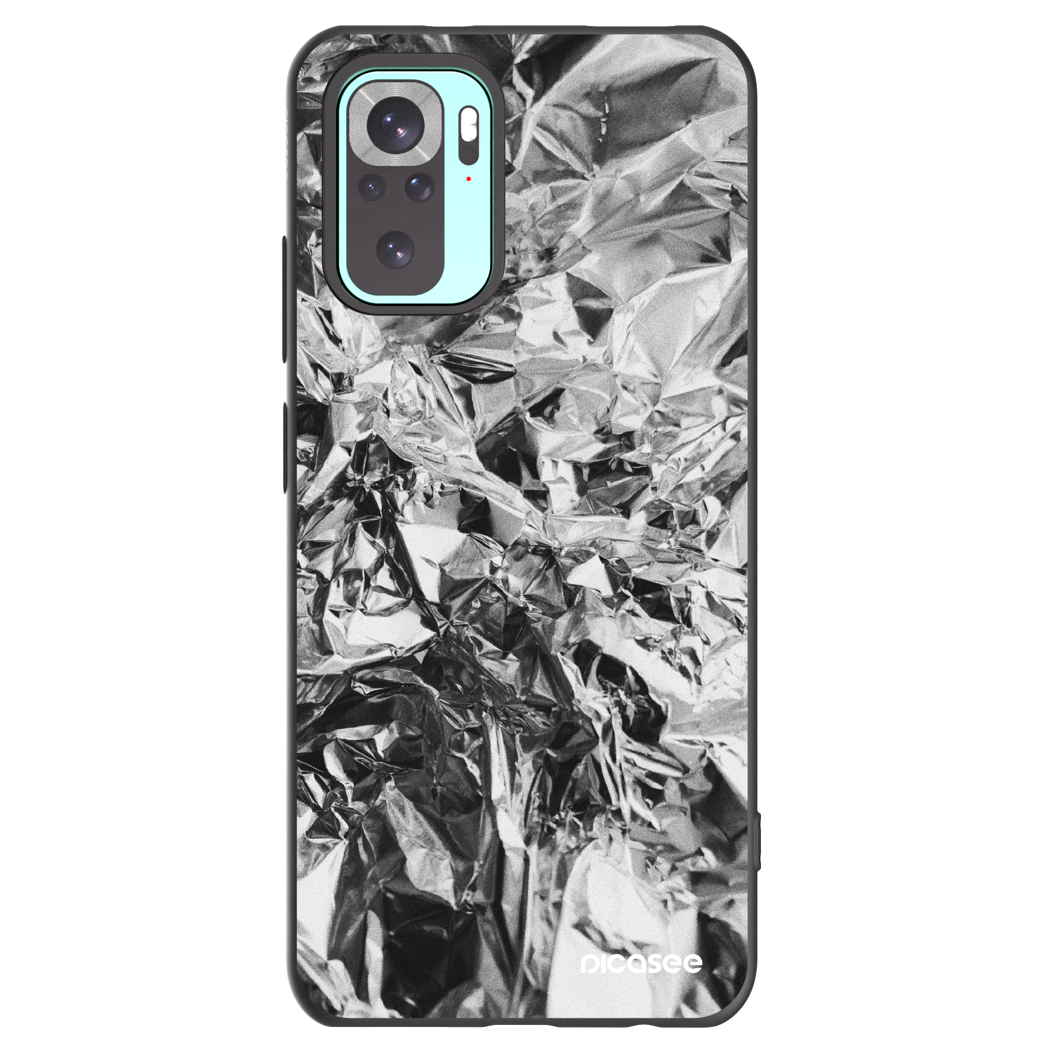 Picasee husă neagră din silicon pentru Xiaomi Redmi Note 10 Pro - Chrome