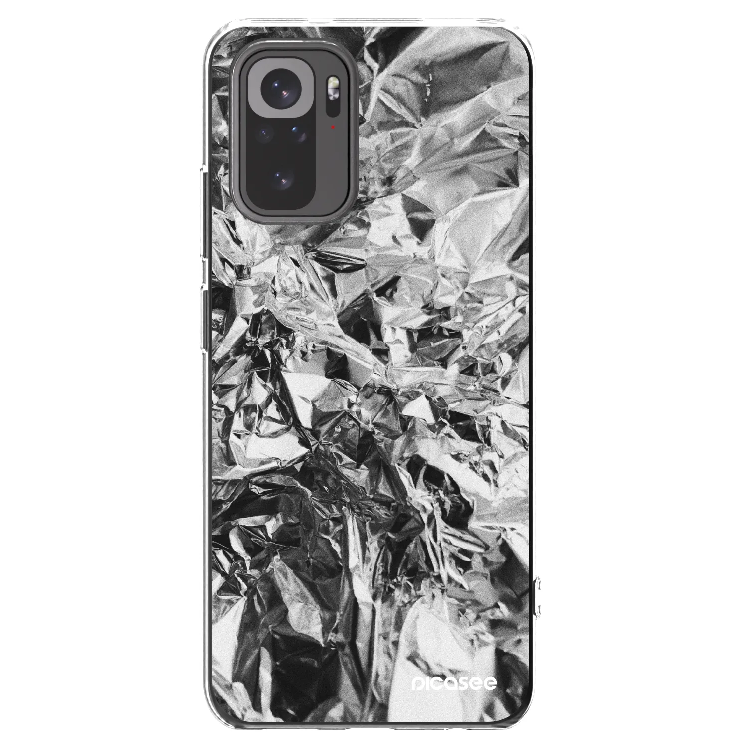 Picasee husă transparentă din silicon pentru Xiaomi Redmi Note 10S - Chrome