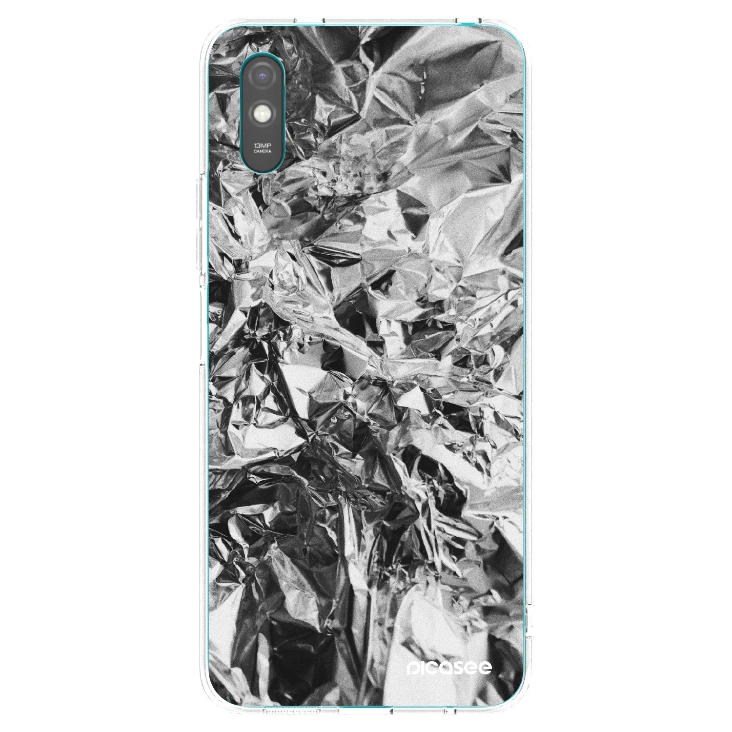 Picasee husă transparentă din silicon pentru Xiaomi Redmi 9AT - Chrome