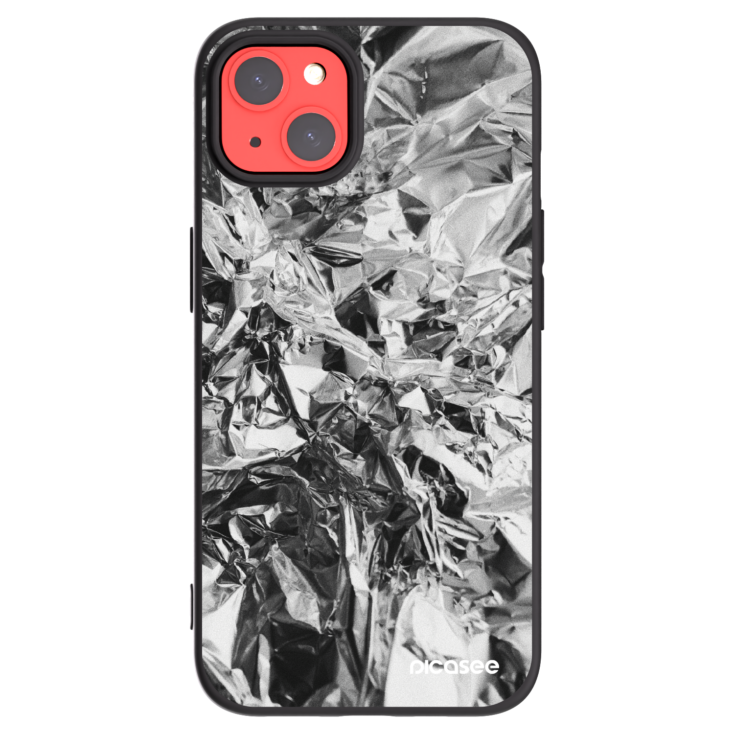 Picasee husă neagră din silicon pentru Apple iPhone 13 - Chrome
