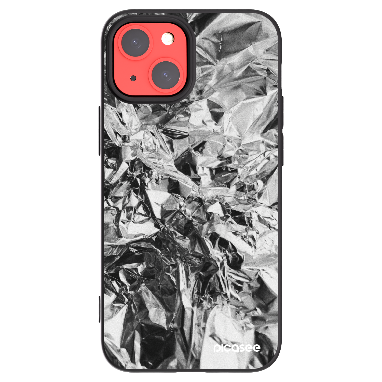 Picasee husă neagră din silicon pentru Apple iPhone 13 mini - Chrome