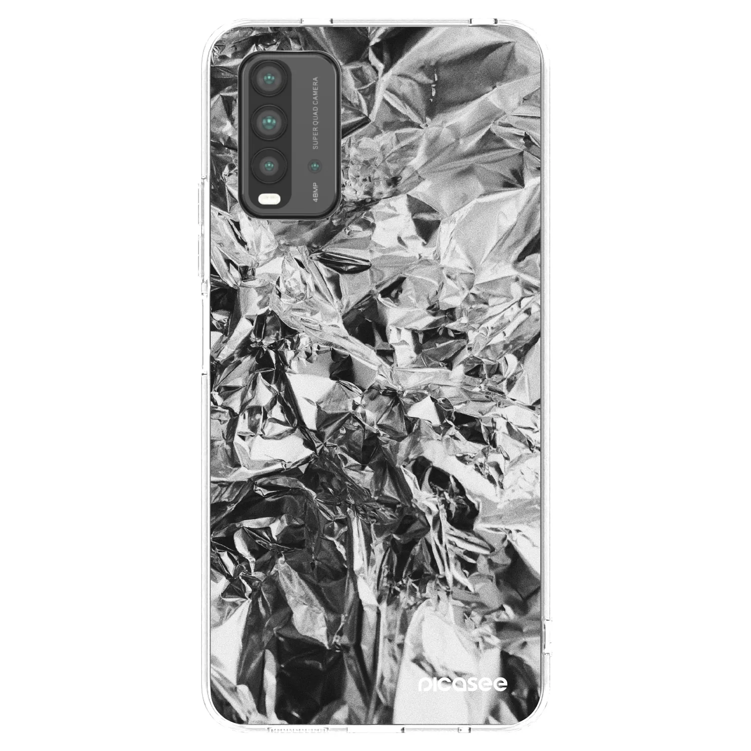 Picasee husă transparentă din silicon pentru Xiaomi Redmi 9T - Chrome