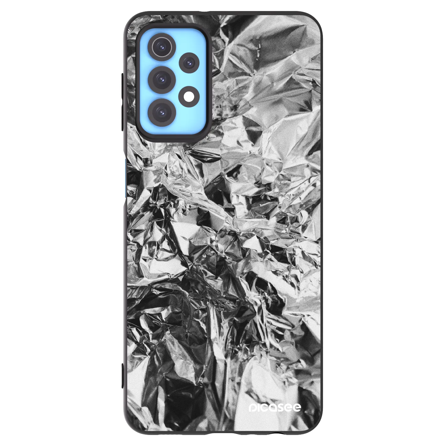 Picasee husă neagră din silicon pentru Samsung Galaxy A32 4G SM-A325F - Chrome