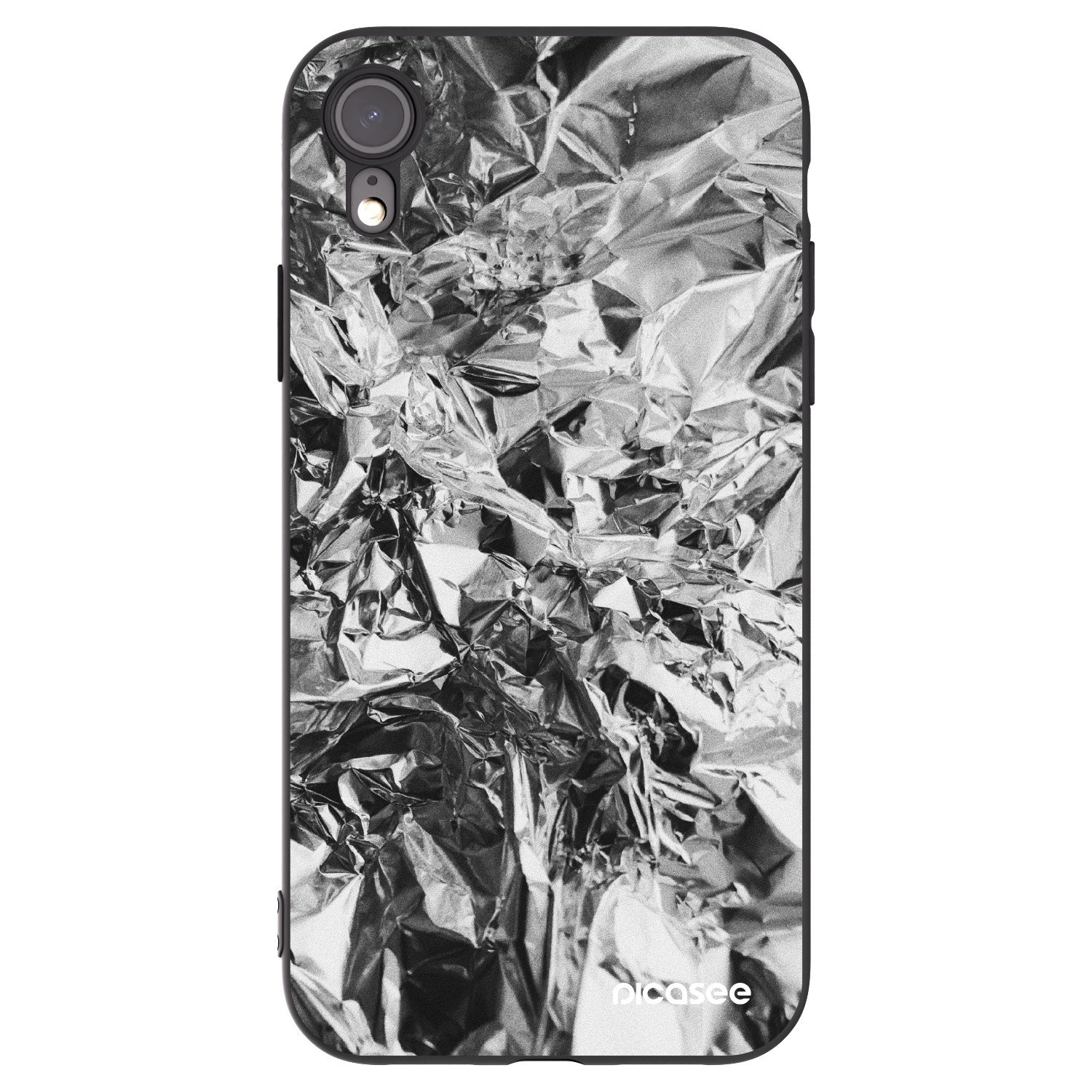 Picasee husă neagră din silicon pentru Apple iPhone XR - Chrome
