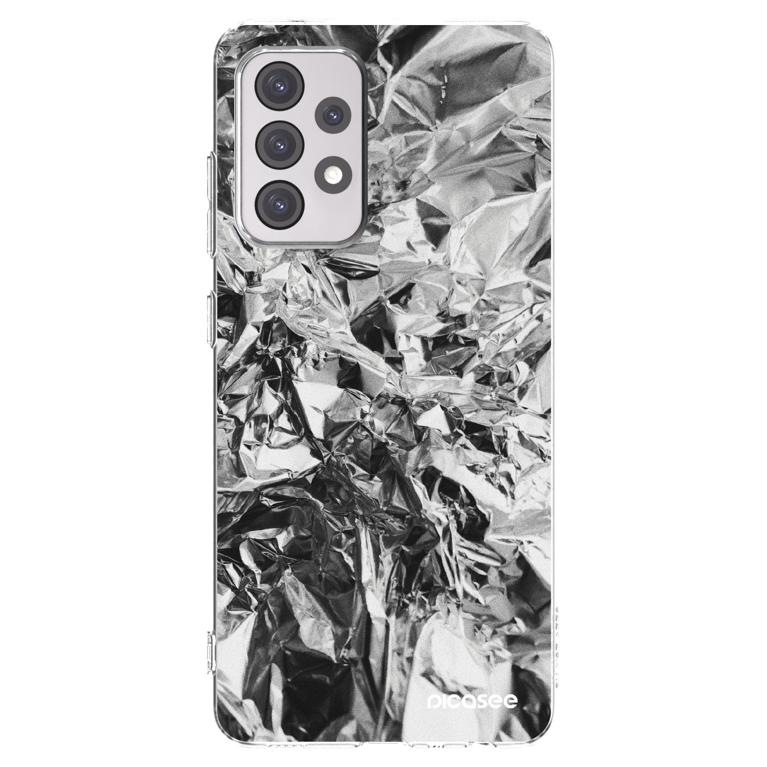 Picasee husă transparentă din silicon pentru Samsung Galaxy A52s 5G A528B - Chrome