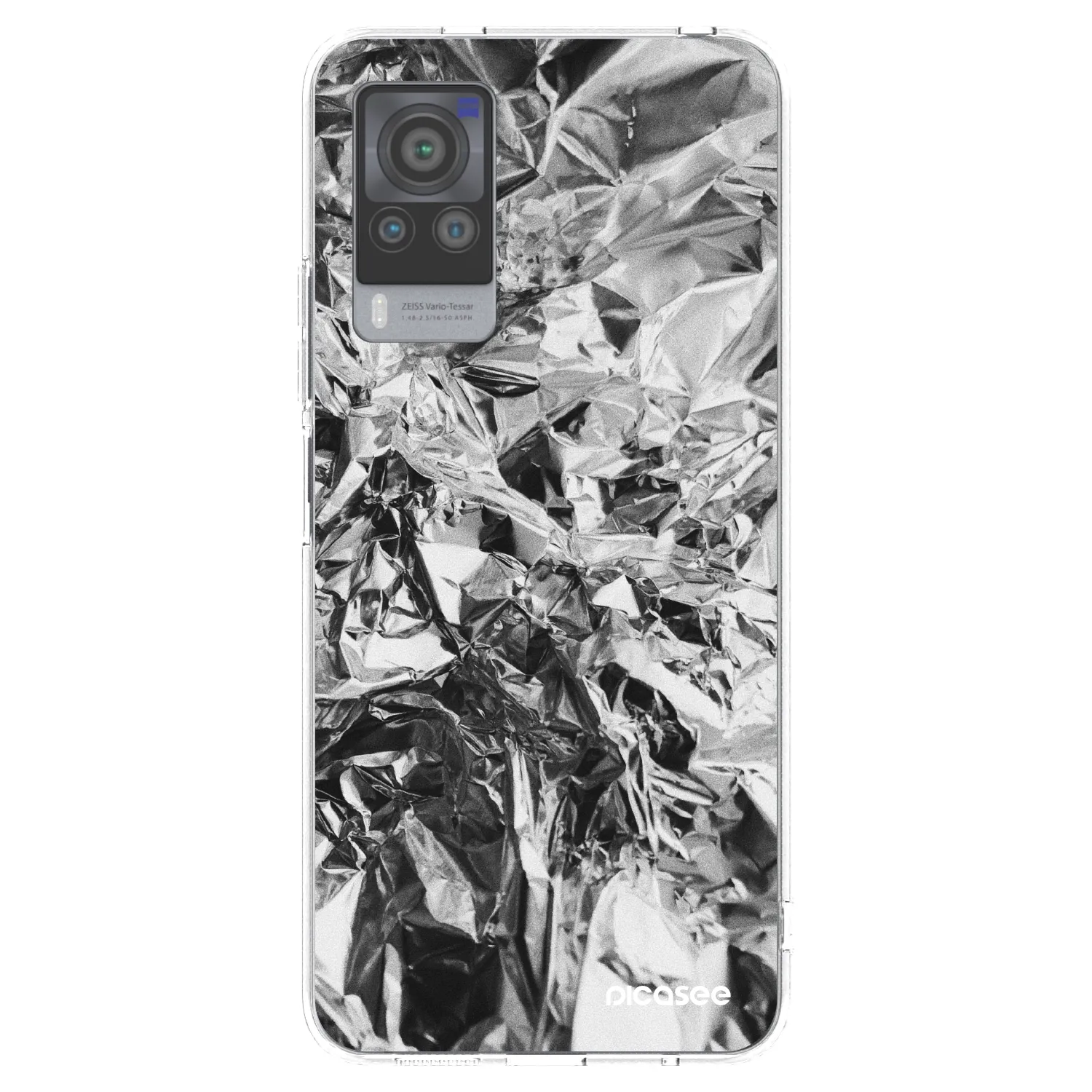 Picasee husă transparentă din silicon pentru Vivo X60 Pro 5G - Chrome