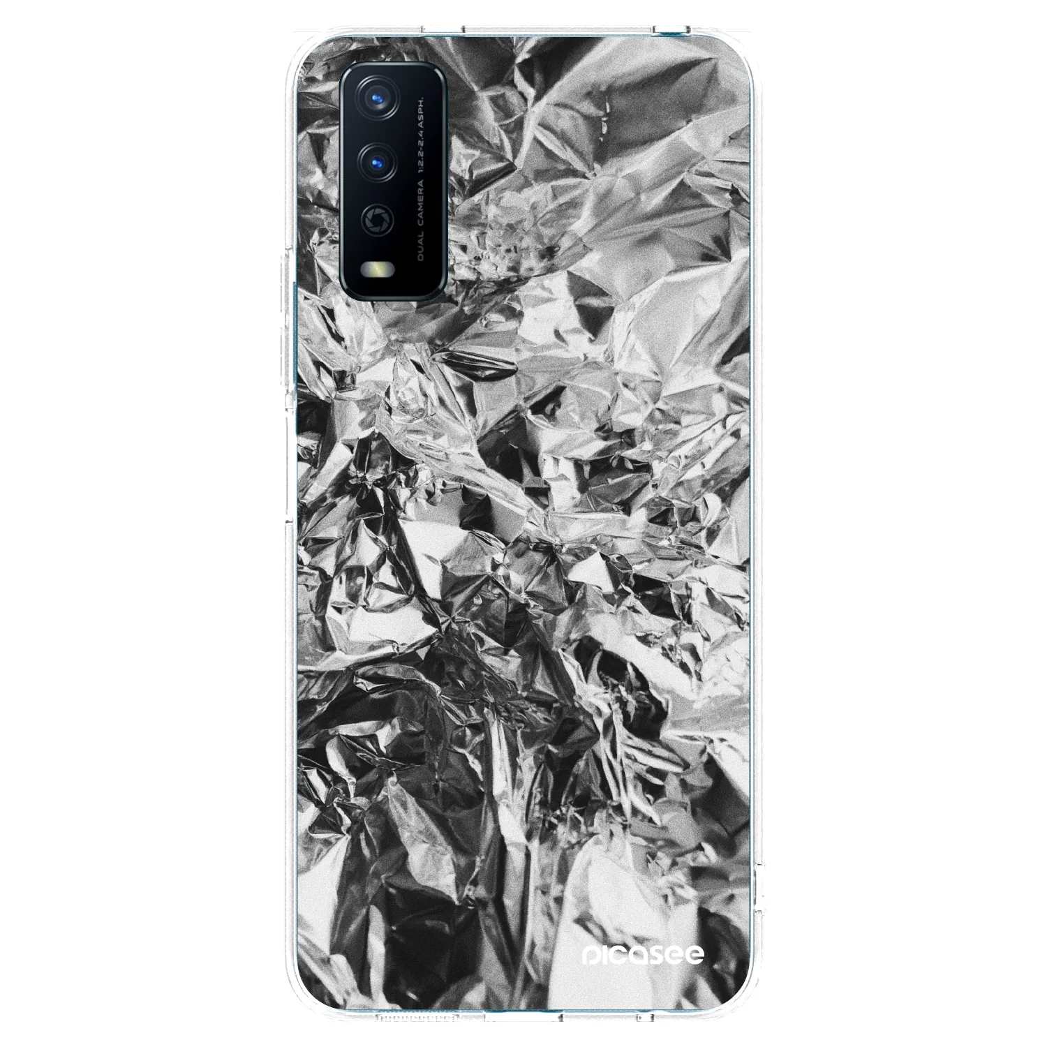 Picasee husă transparentă din silicon pentru Vivo Y11s - Chrome