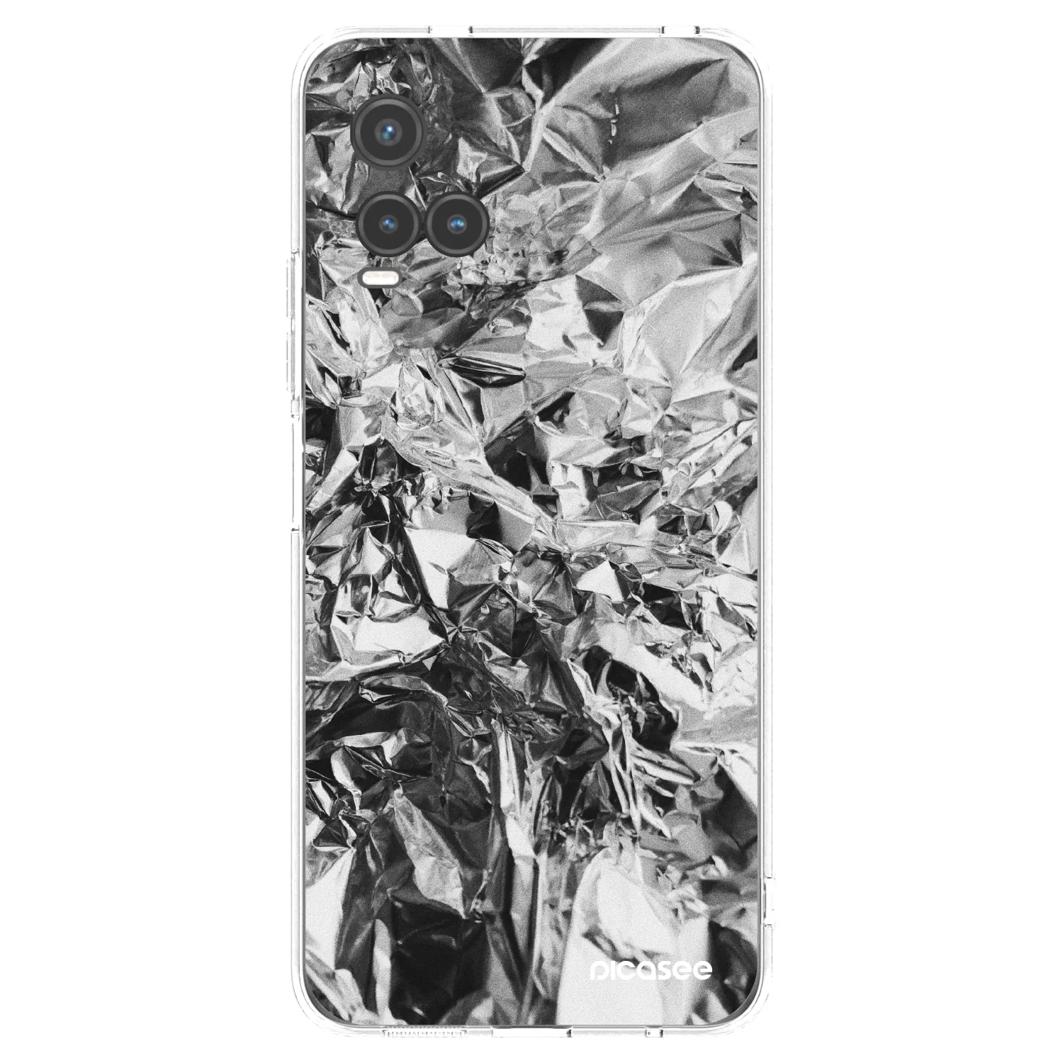 Picasee husă transparentă din silicon pentru Vivo Y33s - Chrome