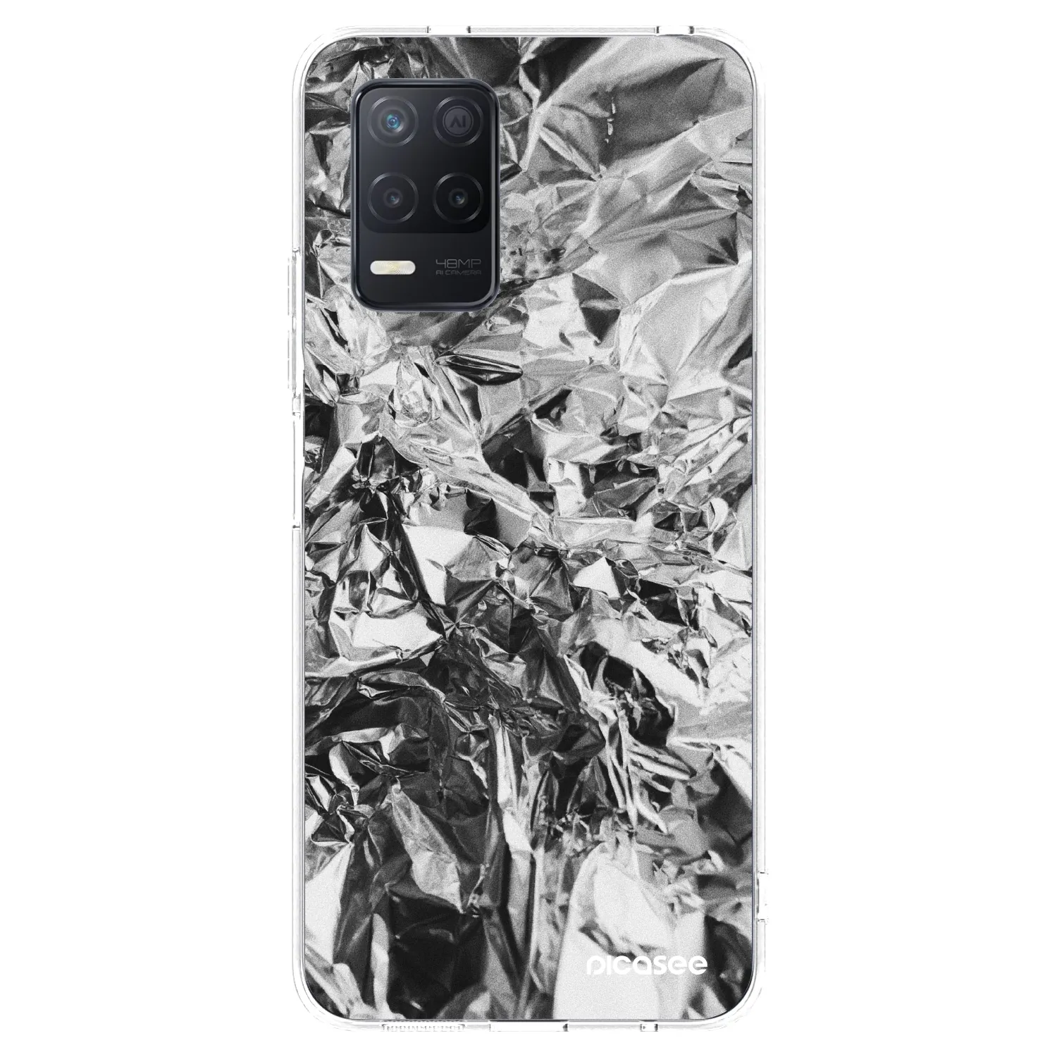 Picasee husă transparentă din silicon pentru Realme 8 5G - Chrome