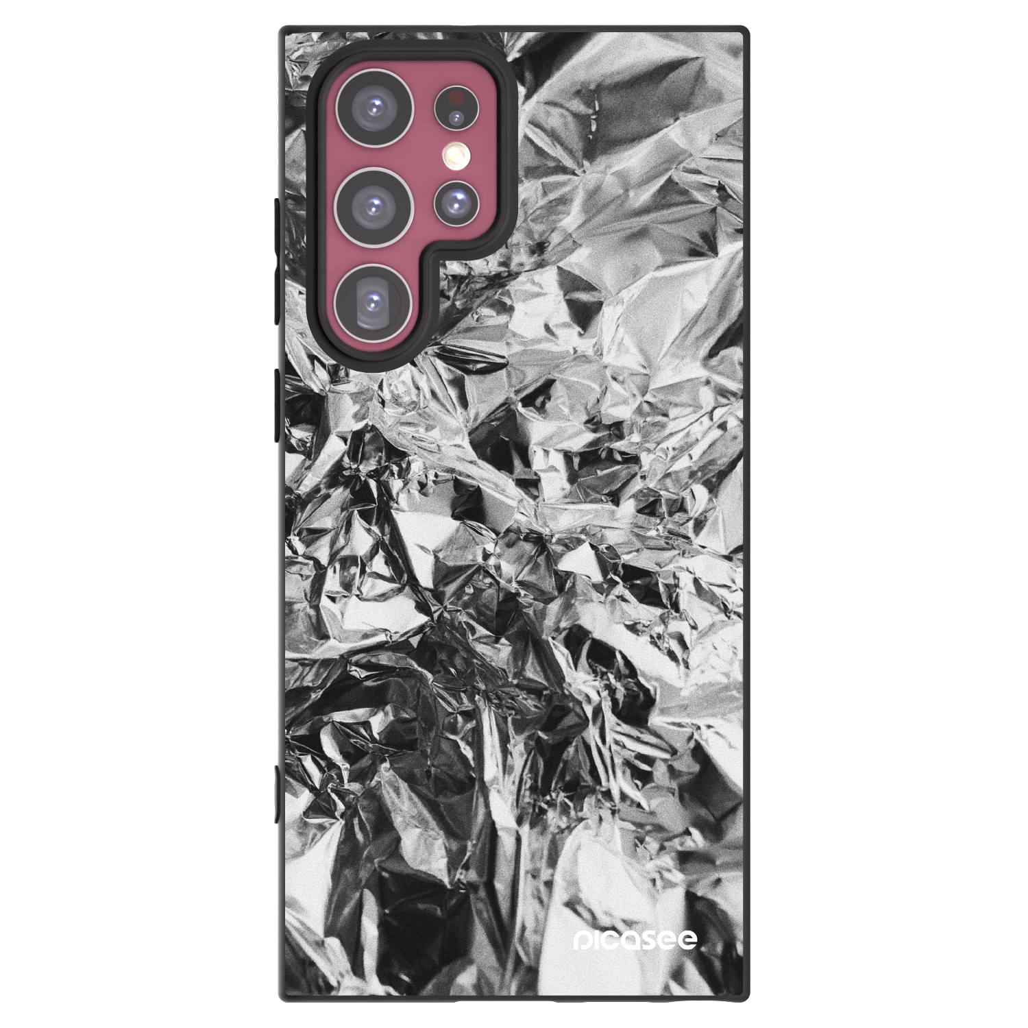 Picasee husă neagră din silicon pentru Samsung Galaxy S22 Ultra 5G - Chrome