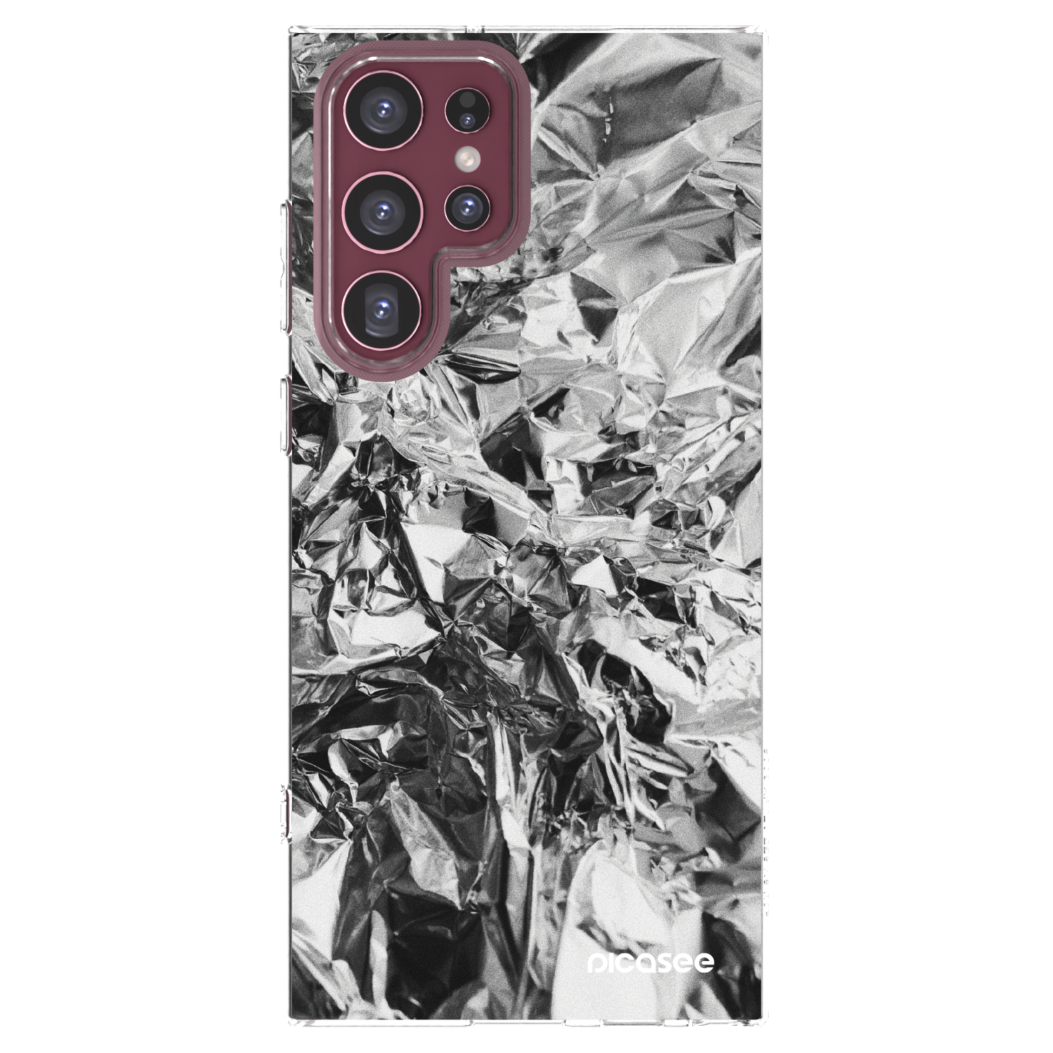 Picasee husă transparentă din silicon pentru Samsung Galaxy S22 Ultra 5G - Chrome