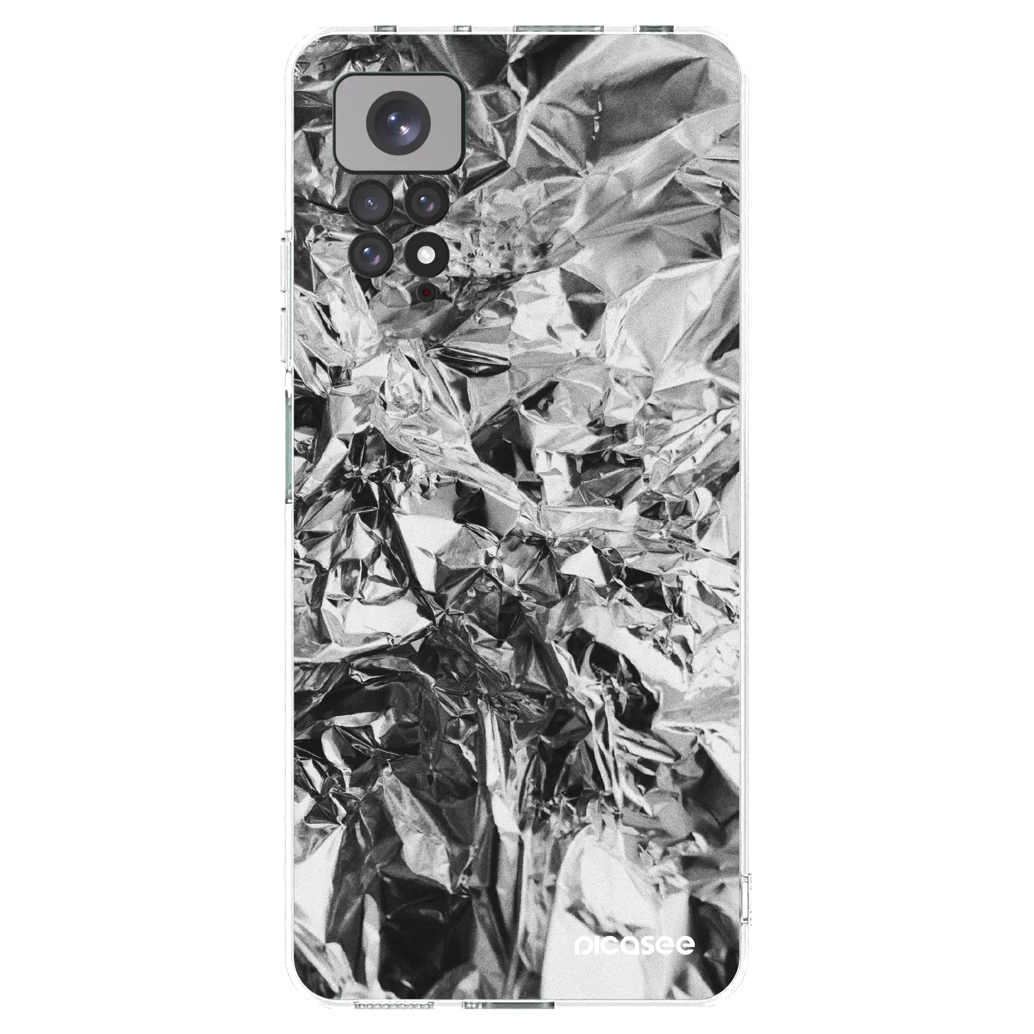 Picasee husă transparentă din silicon pentru Xiaomi Redmi Note 11 - Chrome