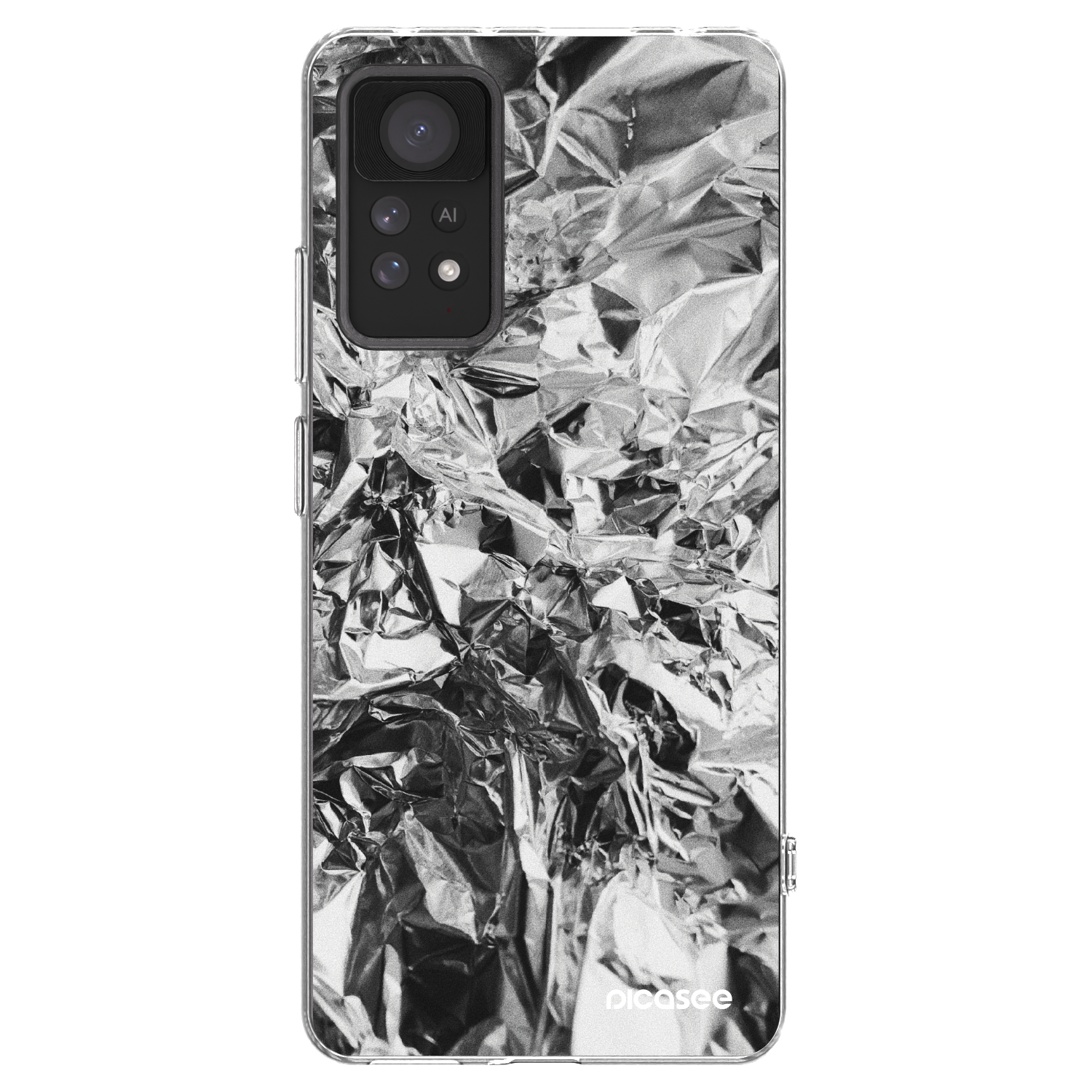 Picasee husă transparentă din silicon pentru Xiaomi Redmi Note 11 Pro 5G - Chrome