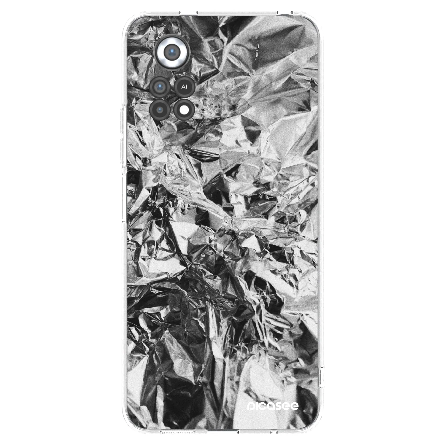 Picasee husă transparentă din silicon pentru Xiaomi Poco X4 Pro 5G - Chrome