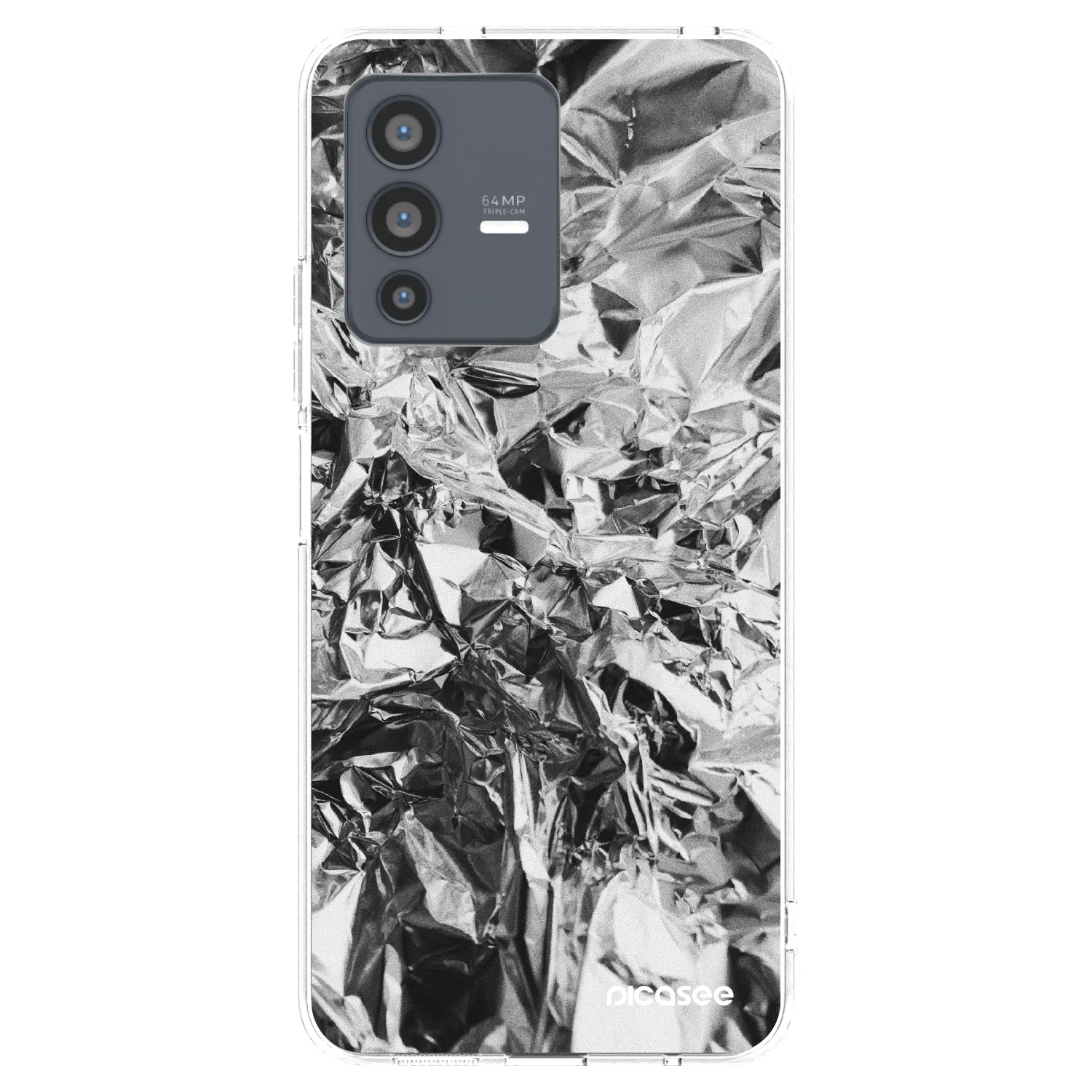 Picasee husă transparentă din silicon pentru Vivo V23 5G - Chrome